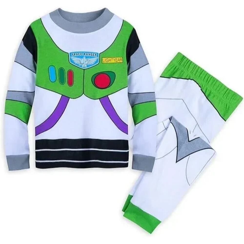 Disney Buzz Lightyear Costume Pajama Set Boys Size 4 PJ PALS Cotton New - Picture 5 of 11